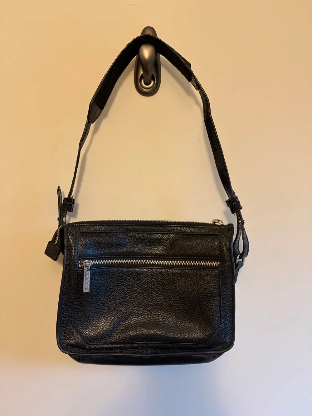 Black Leather Purse by Zenith